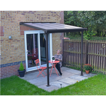 Sierra Grey or White Patio cover, clear roof and size variations