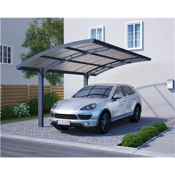 The Arizona Wave Cantilever Car Port or Patio, Gazebo cover in Grey