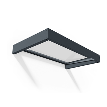 SOPHIA Door Canopy - GREY and CLEAR projection 950mm