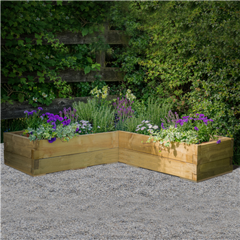 Caledonian Corner Raised Bed - 130 x 130cm