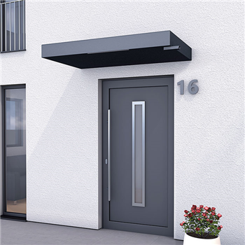 The Barking Aluminium canopy with LED light and drainage