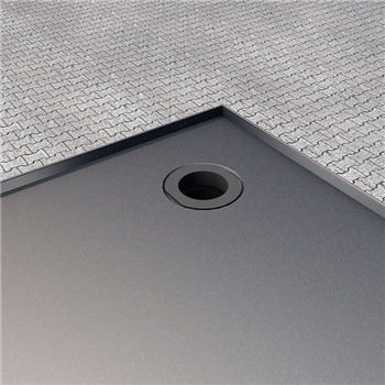 The Notting Hill Aluminium canopy with LED strip and side panel