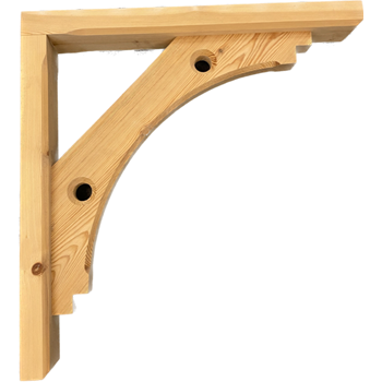 Shaped and curved brace gallows projecting 600mm- F-FCBD600