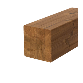 Thermowood decking and porch posts 121mm square edged