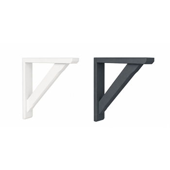 REL S Style rot free gallows bracket variant sizes in white/Grey