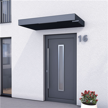 The Barking Aluminium canopy with LED light and drainage