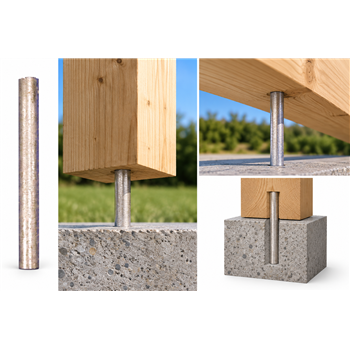 GMS PIN- Galvanised bar to fix any post size.