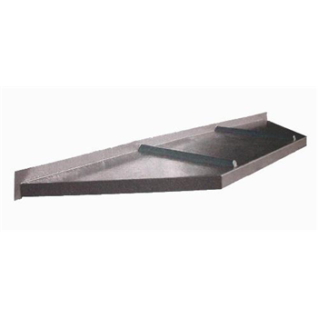Bay window lead look low fall GRP roof. Square and Splay