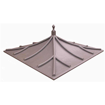 Lead look Georgian curved low pitch bin roof/cycle shelter/pergola