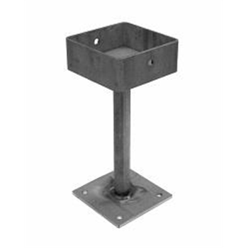 Stainless steel cup Internal -139mm x 139mm post, 350mm high - SSBA