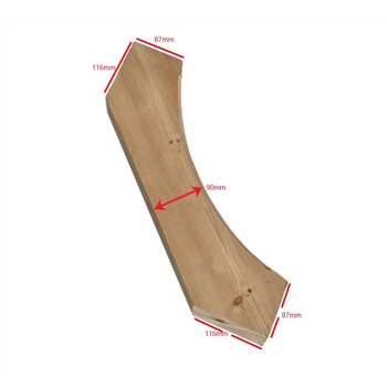 F-FCB1  Feature brace, projects 375mm at 45 degrees.