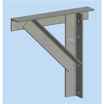 GGB4- Galvanised Gallows Bracket 480 x 480 x 70