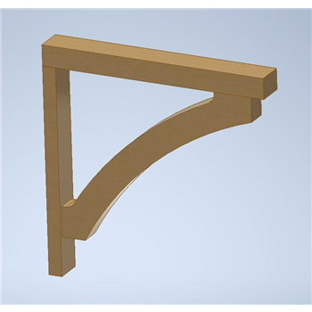 F-CB750 Timber Gallows Bracket 750mm projection