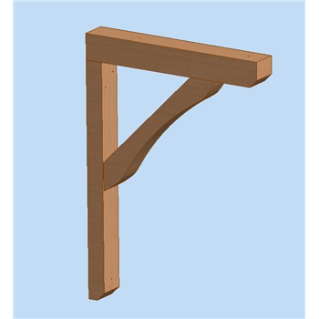 F-GS550 Timber Gallows Bracket 550mm projection