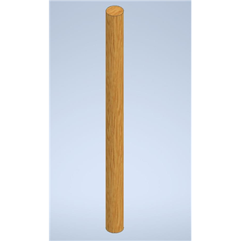 Poole Accoya turned post 1800mm x FS 121mm- product code- F-A-PLP-1