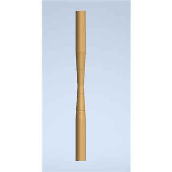 Yeovil Accoya Lined turned post 1800mm x FS 121mm- product code- F-A-YVPL-1