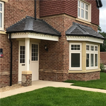 Accoya stopped bevelled  post finishing 139mm x 139mm