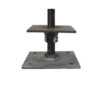 A range of stainless steel adjustable post plate bases 