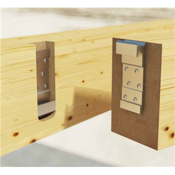 CLIK concealed hook timber to timber connector (lock T Mini-Midi))