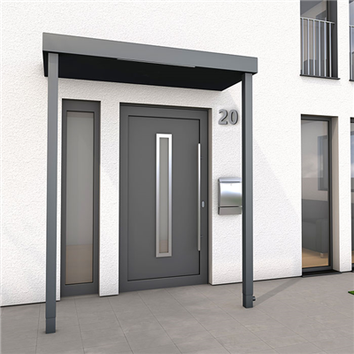 Canopies with side panels or posts