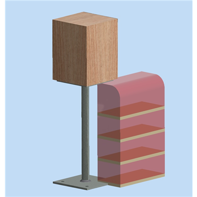Top plate 130mm x 130mm for posts 140mm-200mm