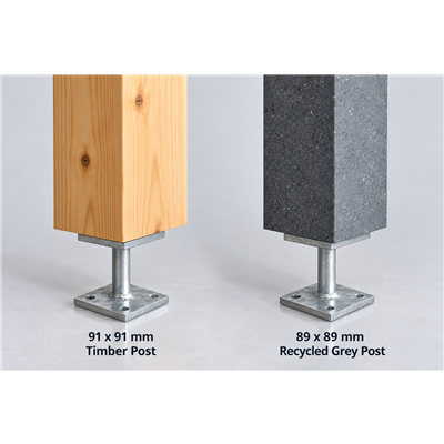 Top plate 65mm x 65mm for posts 70mm-100mm