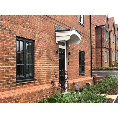 Curved Timber Door Canopy