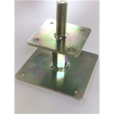 Electroplated/coated adjustable post support bases