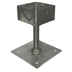 Stainless Steel Adjustable post base 150mm high, post size 100mm x 100mm SSB1C1