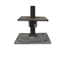 Stainless Steel Adjustable post base, 150mm high, plate size 123mm x 123mm SSB1P3