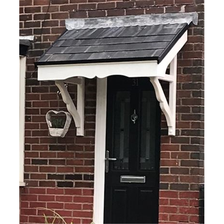 door canopy in timber
