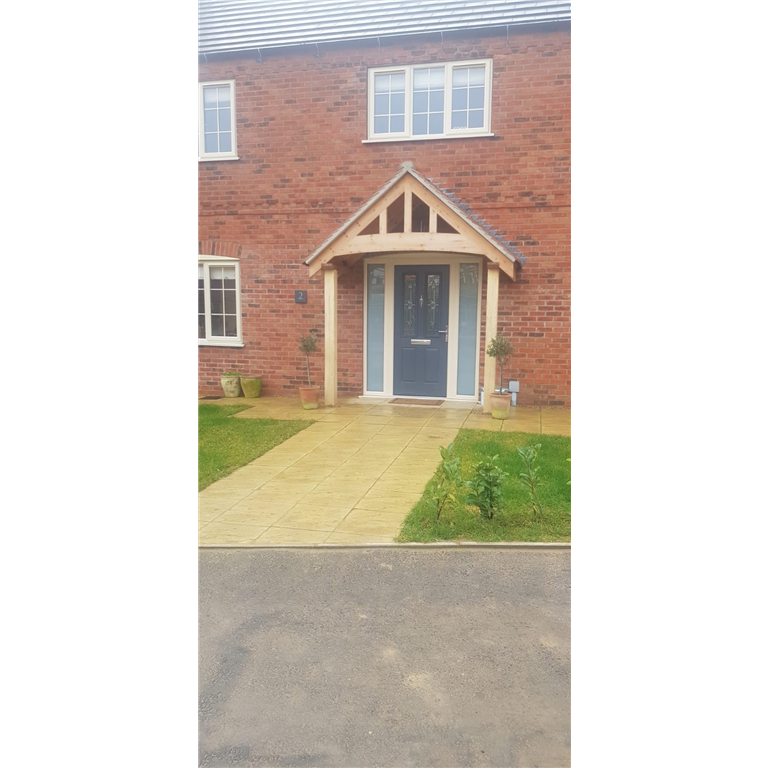 bespoke feature truss porch kit