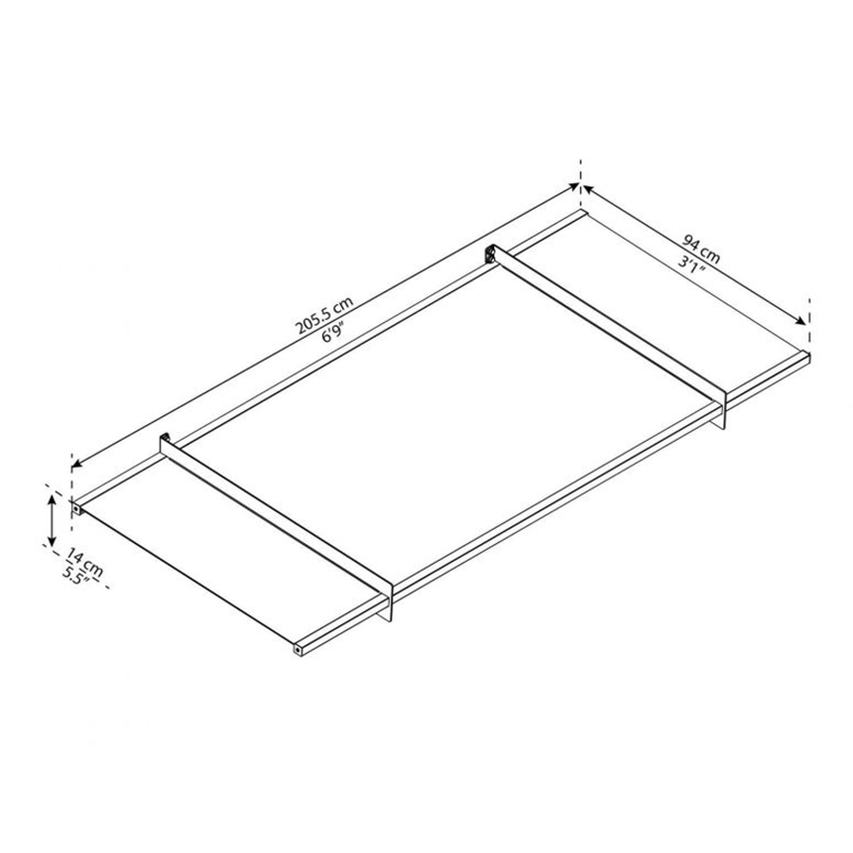 dimensions 2050mm Nancy door canopy
