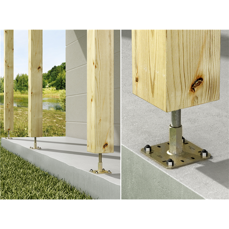 simpson strong tie PPRC adjustable post base