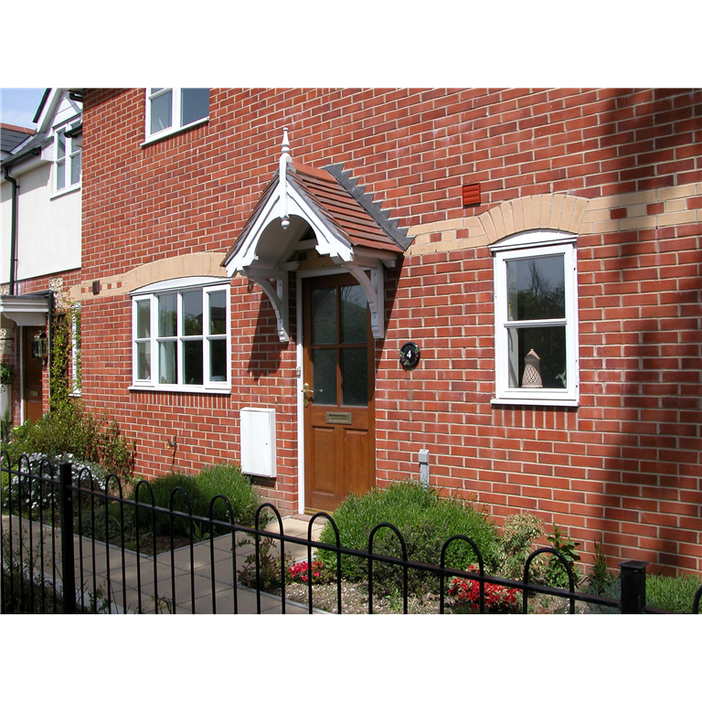 door canopy in timber