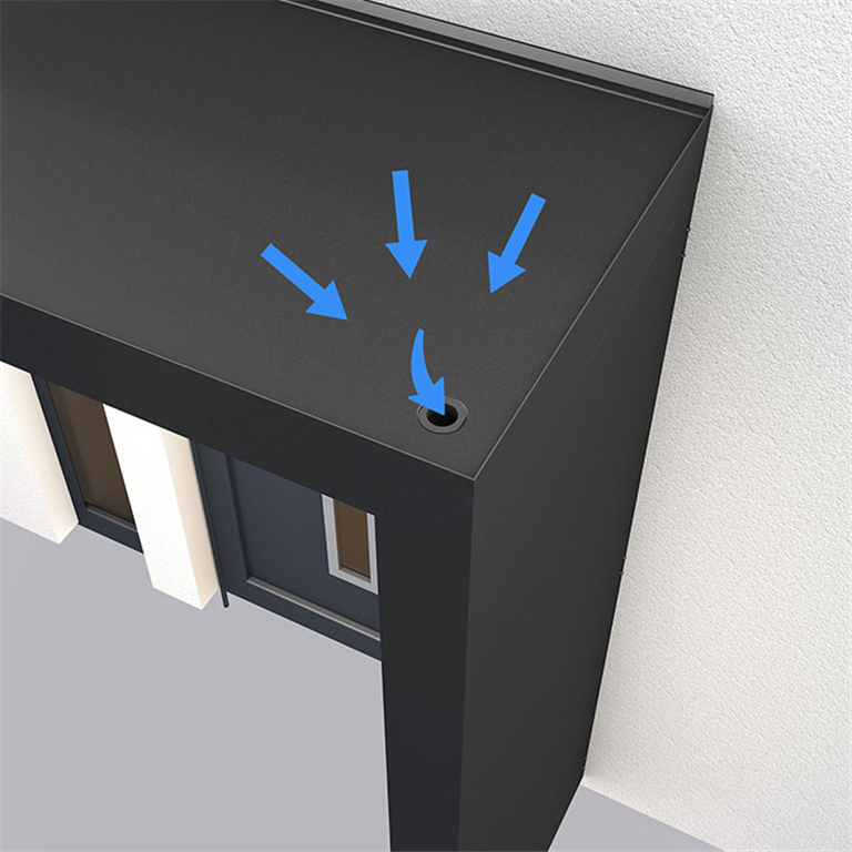 drainage door canopy