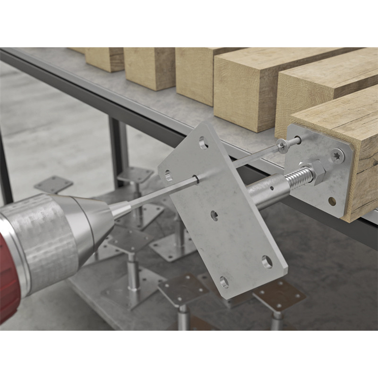 R60 adustable post base