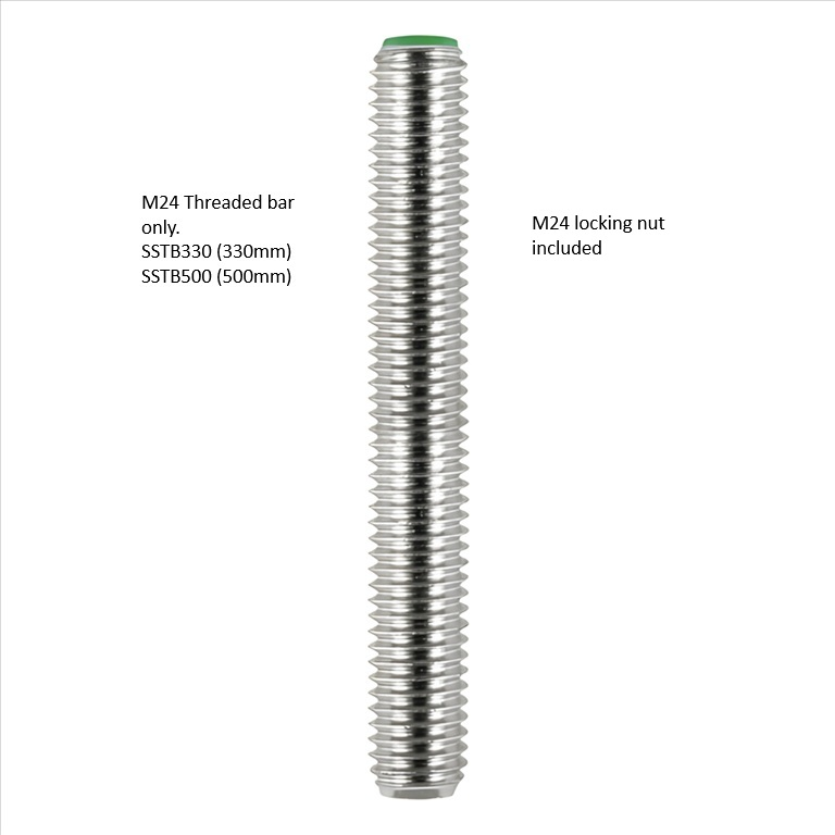 Stainless steel threaded bar