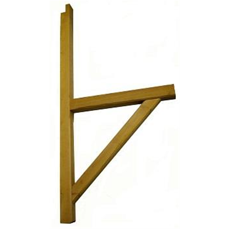 F-MSL-40-S Mono pitched Timber porch Gallows Bracket 680mm projection
