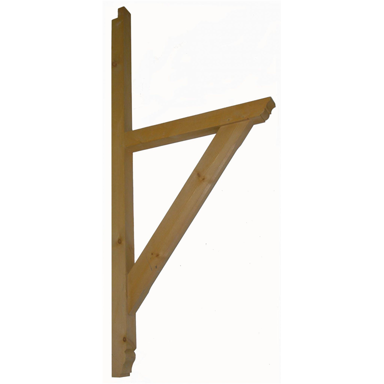 F-MSL-45-S Timber mono pitch porch Gallows Bracket 700 projection