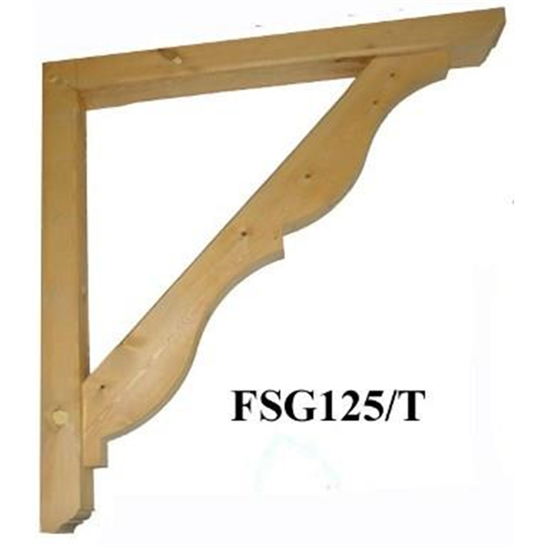 F-SG125-12-T Heavy DutyTimber Gallows Bracket 1200mm projection