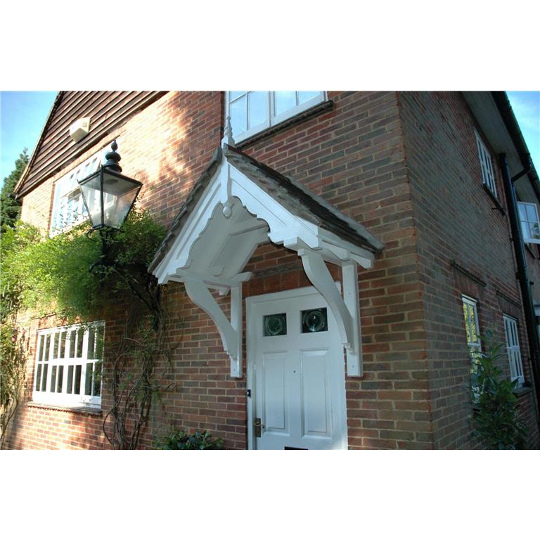 Edgeworth period Dual pitch timber door canopy 1340mm wide, 505mm projection-Code -F-PCS-E1