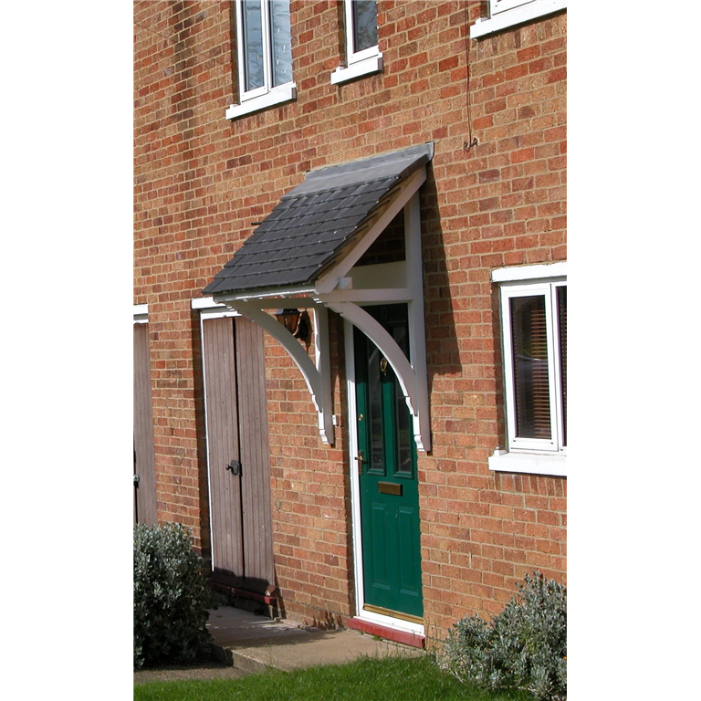 Mono Pitch Timber Moorland Door Canopy 1280mm to 1500mm wide, 750mm projection Code - F-M1