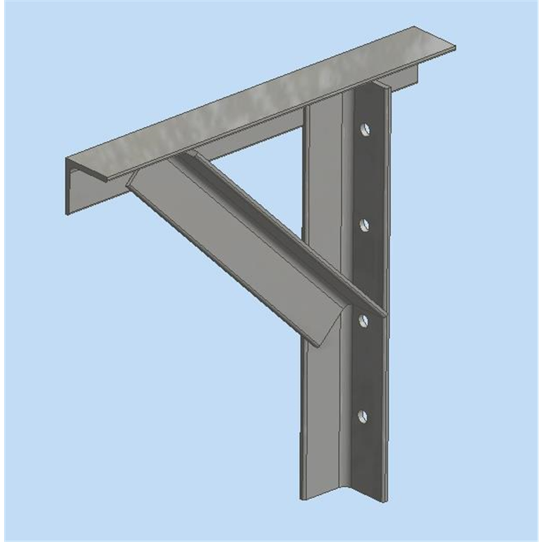 GGB1 Galvanised Gallows bracket 380 x 380 x 50