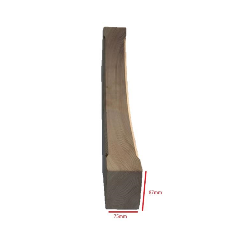 F-FCB1  Feature brace, projects 375mm at 45 degrees.