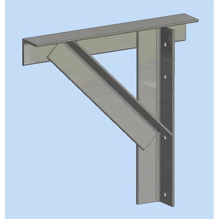 GGB4- Galvanised Gallows Bracket 480 x 480 x 70