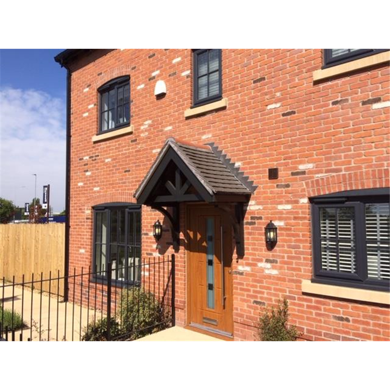 Period dual pitch timber door canopy- Fully Assembled* 1620mm wide,800mm projection- The Bacup F-DP1