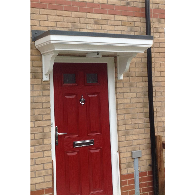 The Oxford low maintenance flat moulded GRP Door canopy Canopy