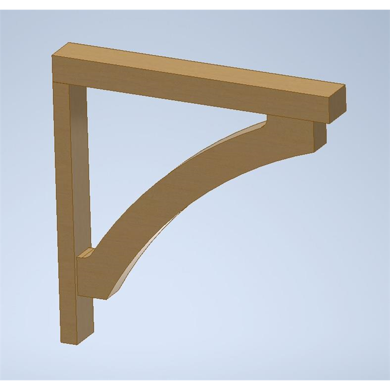 FCB750 Timber Gallows Bracket 750mm projection Canopy Products UK