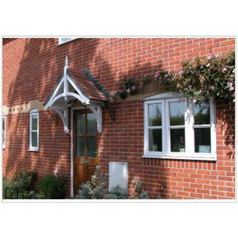 Holcombe period dual pitch timber door canopy, 1340mm wide, 500mm projection Code - F-PCS-H1